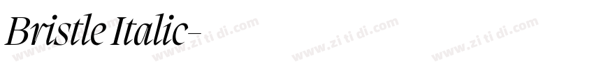 Bristle Italic字体转换 Bristle Italic字体转换